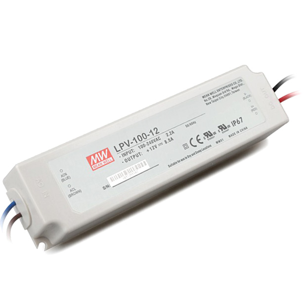 LPV-100-12 100Watt AC90~264V Input Mean Well High-Efficacy Waterproof DC12V UL-Listed LED Display Lighting Power Supply LPV-100-12 100Watt AC90~264V Input Mean Well High-Efficacy Waterproof DC12V UL-Listed LED Display Lighting Power Supply